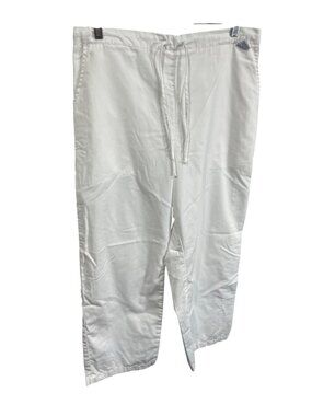 2 pairs US Professional Apparel/ Dove White Elastic Waist Drawstring Pants XL